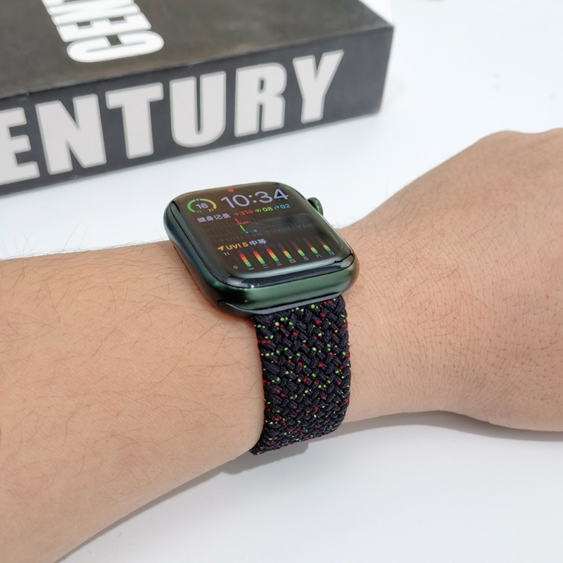 Dây Đeo Đồng Hồ Dạng Bện Siêu Co Giãn Cho Apple watch series se 3 6 7 8 ultra 49mm i-watch 45mm 44mm 41mm 40mm 38 42