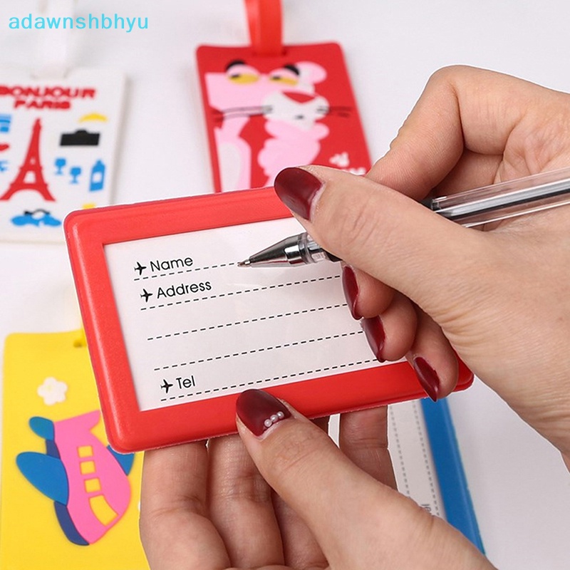 Thẻ ID Hành Lý Bằng Silicon PVC Mềm Họa Tiết Hoạt Hình Sáng Tạo