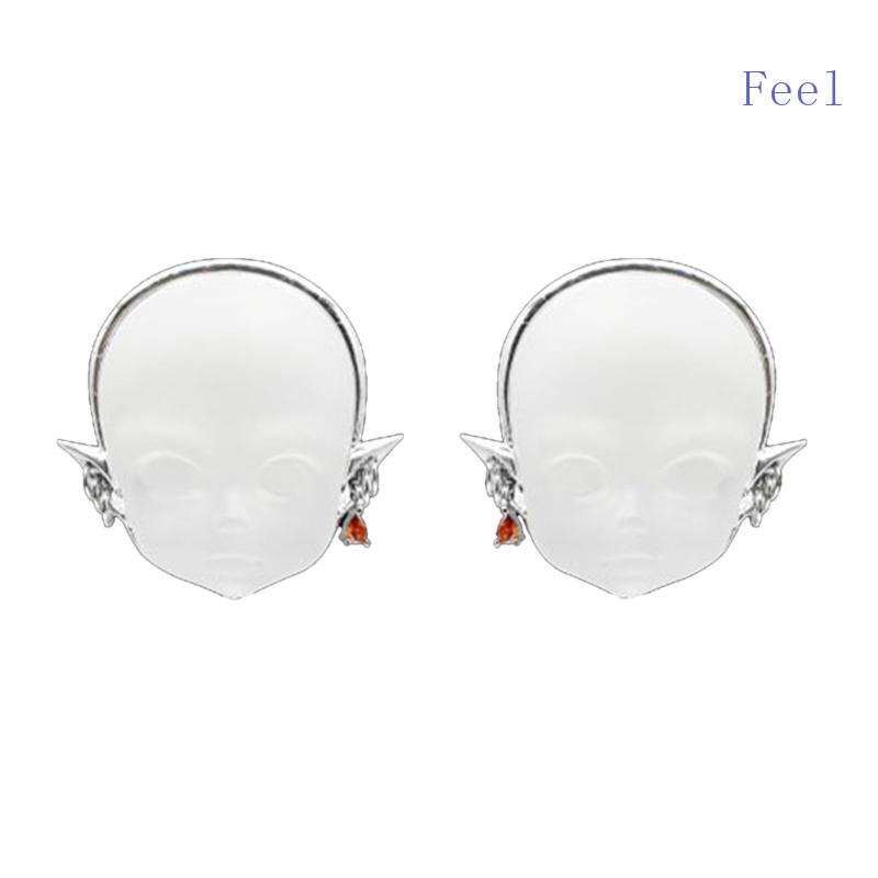 Bộ 2 Khuyên Tai Hình Búp Bê Quỷ Bằng Hợp Kim Chất Lượng Cao