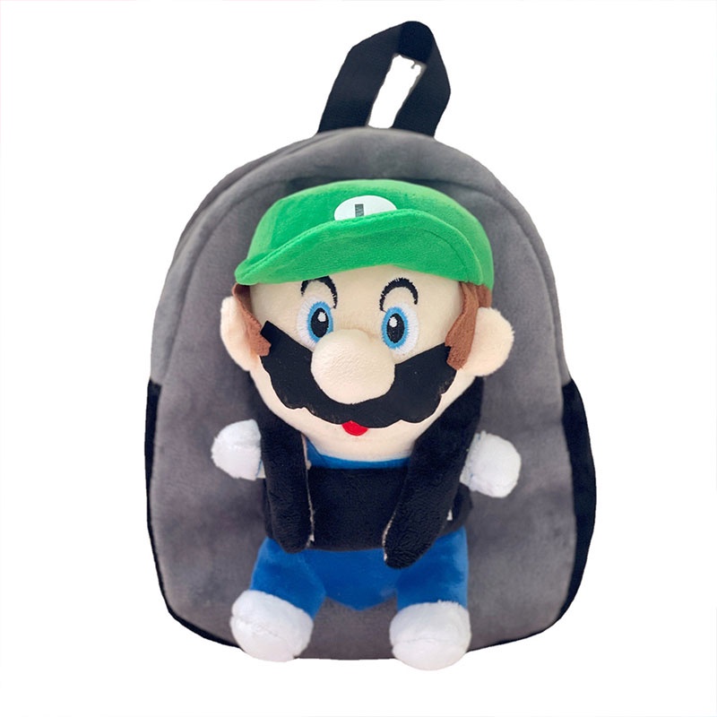 Milo Ba Lô Vải Lông Hình Búp Bê Game Super Mario Cổ Điển Sức Chứa Lớn Cho Bé