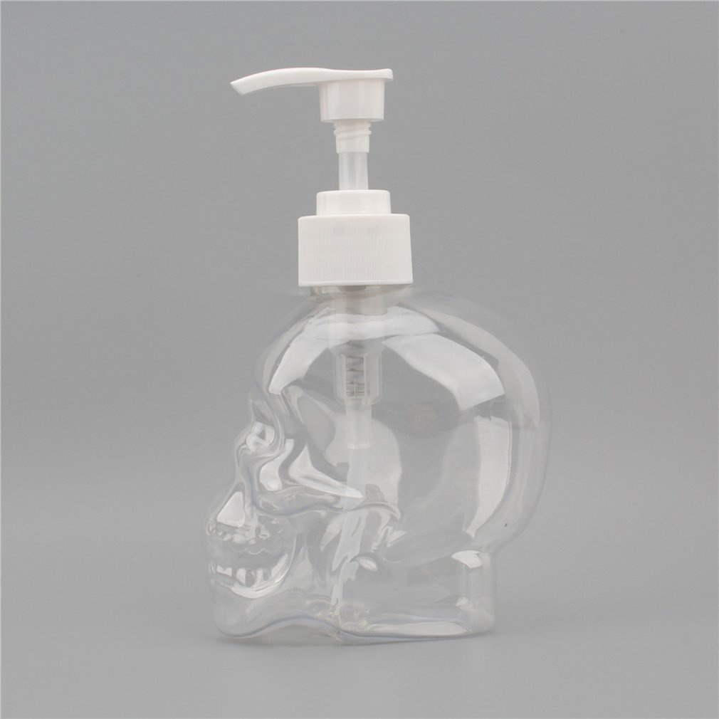 =Christmas=Creative Skull Bathroom Liquid Soap Dispenser 350ml Hand Soap Bottle Shower