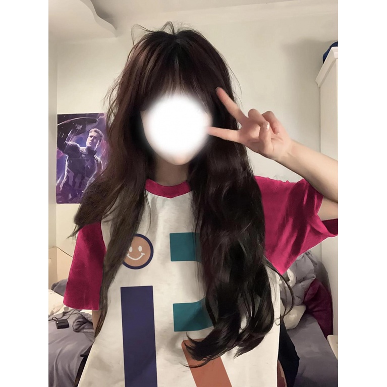 Áo Thun Raglan Nữ Tay Ngắn Lệch Vai Phong Cách Hàn Quốc Thời Trang Mùa Hè