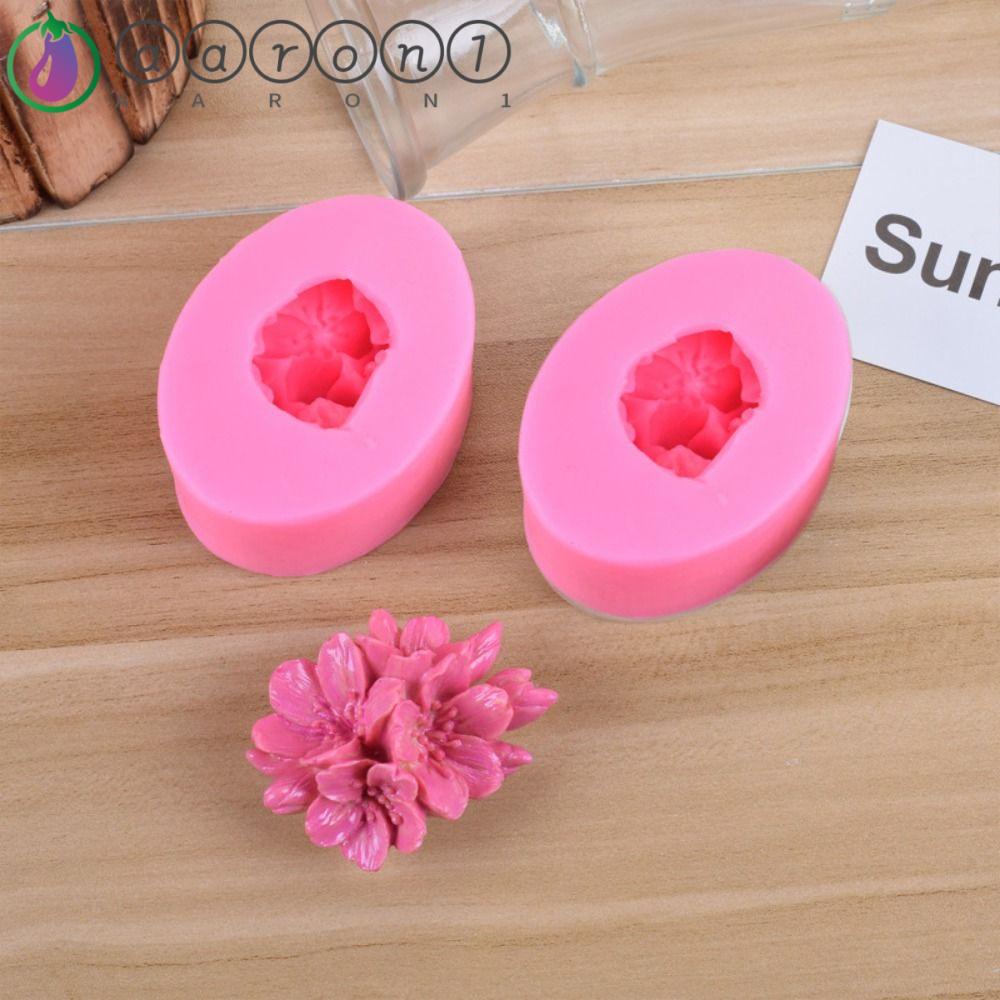 Aaron1 Khuôn Làm Nến Thơm DIY Hình Hoa Trang Trí Bánh Kem An Toàn Cho Sức Khỏe
