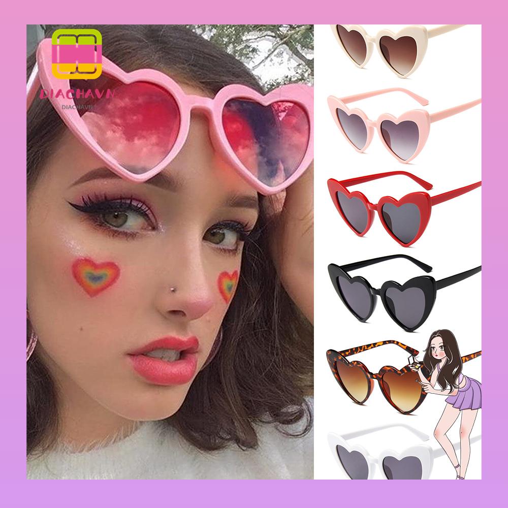 Kính Mát Gọng Trái Tim Thời Trang Cho Nữ