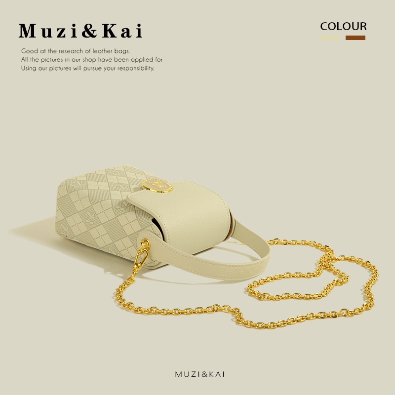 Muzikai Túi Xách Đựng Điện Thoại Đeo Chéo Kẻ Sọc Caro Thời Trang Cao Cấp 2023 Mới Dễ Phối Đồ Cho Nữ