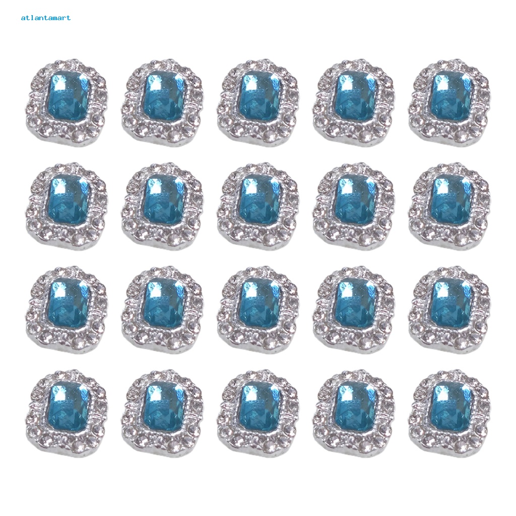 Túi Đựng Đồ Dùng Cao Cấp Tiện Dụng| Bộ 20 Hạt Đá 3D Nhiều Màu Sắc Lấp Lánh Trang Trí Móng Tay Nghệ Thuật