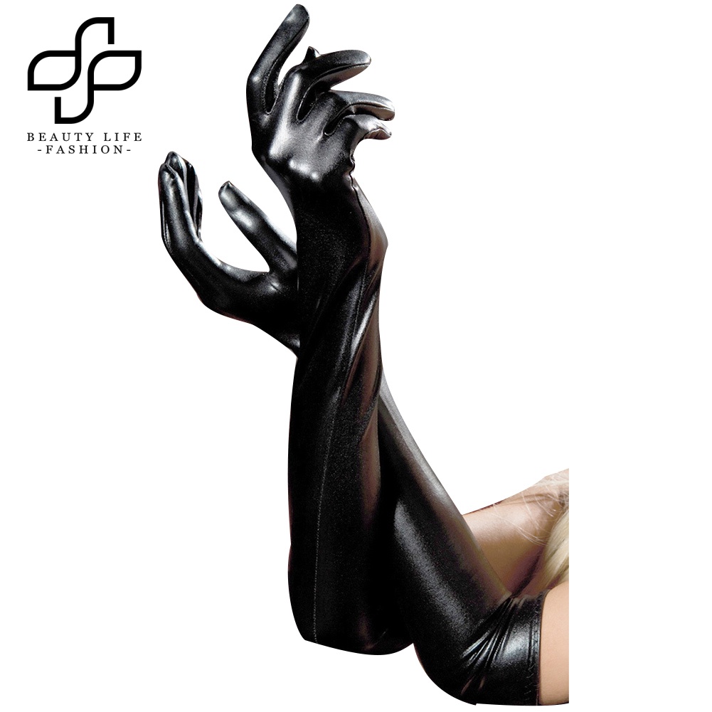 Găng Tay Giả Da Dùng Hóa Trang Dự Tiệc Cho Nữ