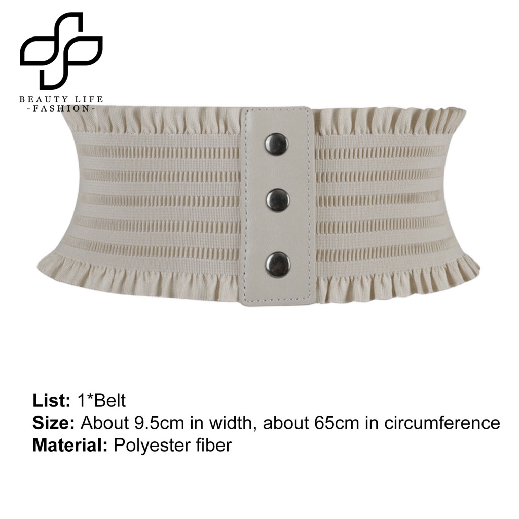 Thắt Lưng Bản Rộng Màu Trơn Co Giãn Tốt Thời Trang Dự Tiệc Cho Nữ