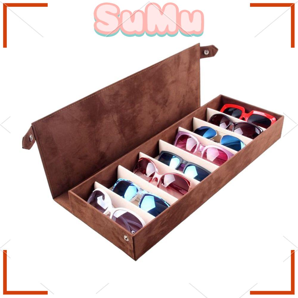 Hộp Đựng Mắt Kính Bằng Vải Nhung Nhiều Ngăn Tiện Lợi Du Lịch