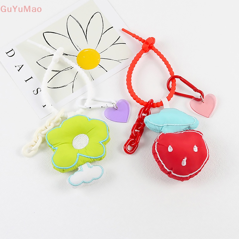 Móc Khóa Hình Trái Dâu / Bông Hoa Nhiều Màu Đáng Yêu Cho Nữ PRTA