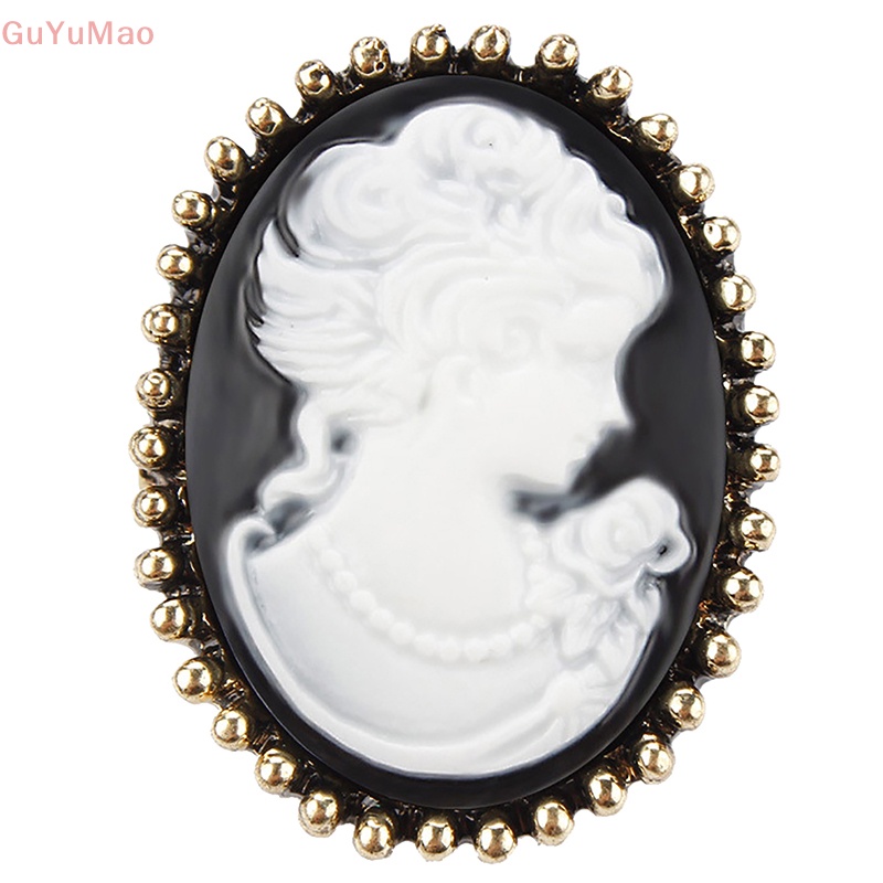 [cxGUYU] Trâm Cài Áo Nữ Hoàng Kim Loại Lớn Đính Đá Pha Lê Vintage PRTA