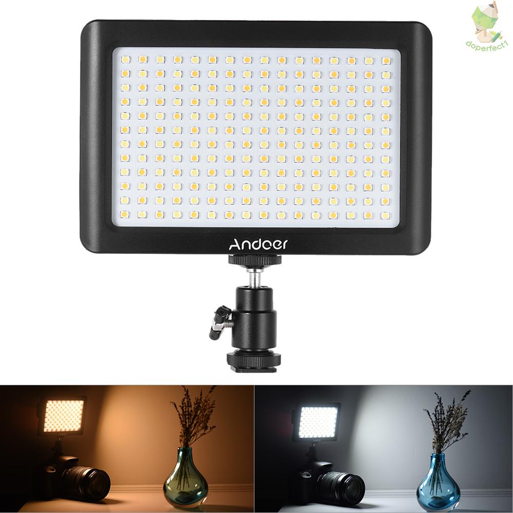 Andoer Mini Portable Dimmable Studio Video Photography LED Light Panel Lamp 3200K/6000K 192pcs Beads for   DSLR Camera D   Came-6.5