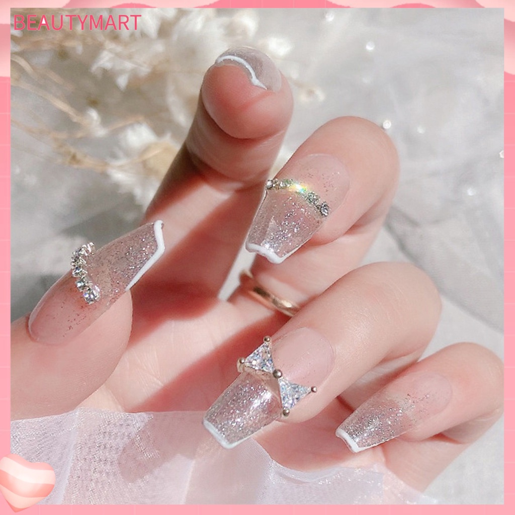 Đá Zirconia 3D Trang Trí Móng Tay Nghệ Thuật Chống Ăn Mòn Dành Cho Nữ