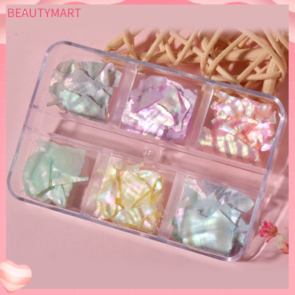 1 Hộp Vỏ Sò 3D Trang Trí Móng Tay Nghệ Thuật