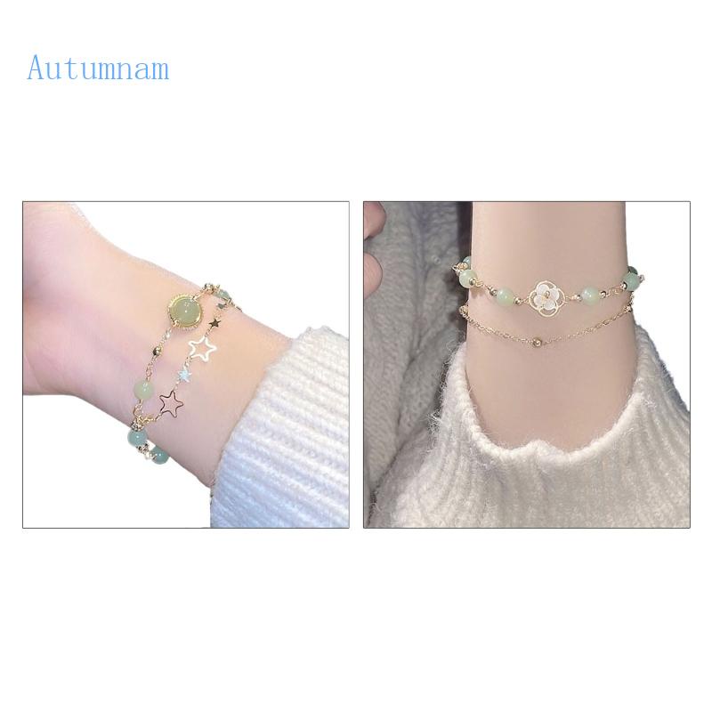 Vòng Tay Hai Lớp Đính Hạt Và Ngôi Sao Thời Trang Dự Tiệc