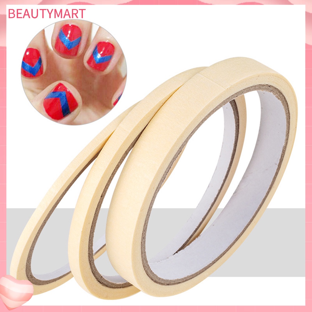 3 Cuộn Băng Keo Dán Trang Trí Móng Tay Tự Dính Họa Tiết Kẻ Sọc