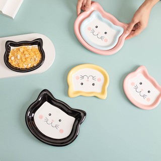Thú cưng bát gốm bát cho chó ăn món ăn staple thực phẩm đóng hộp thức ăn ngắn lông thú cưng bát bát mèo ăn nhẹ bát đồ dùng cho thú cưng