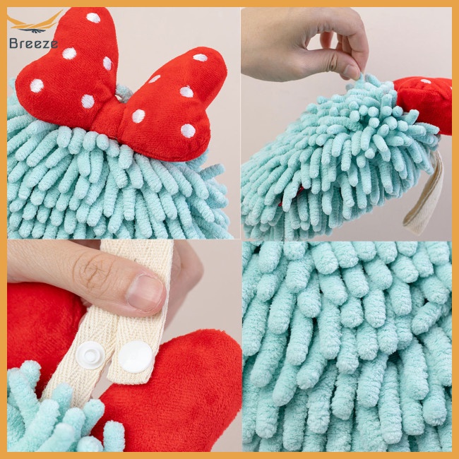 Bộ 5 Khăn Lau Tay Vải Sợi Nhỏ Thấm Hút Cao Kèm 6 Khăn Lau Dành Cho Trẻ Em