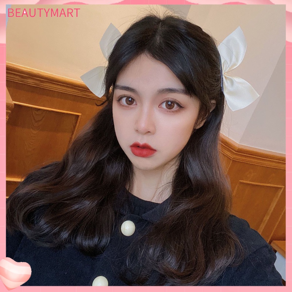 1 Cặp Kẹp Tóc Hình Nơ Màu Sắc Xinh Xắn Cho Nữ