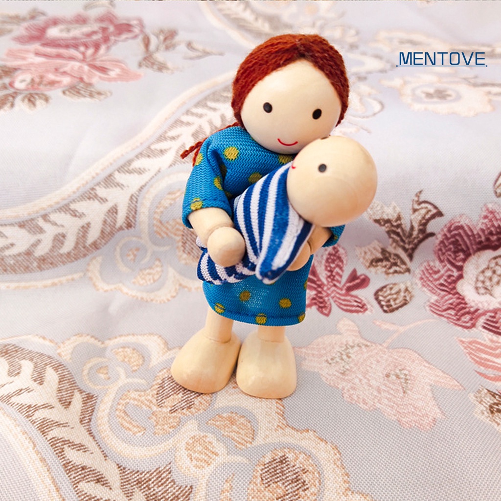 Set 7 Búp Bê Hoạt Hình Xinh Xắn Bằng Gỗ