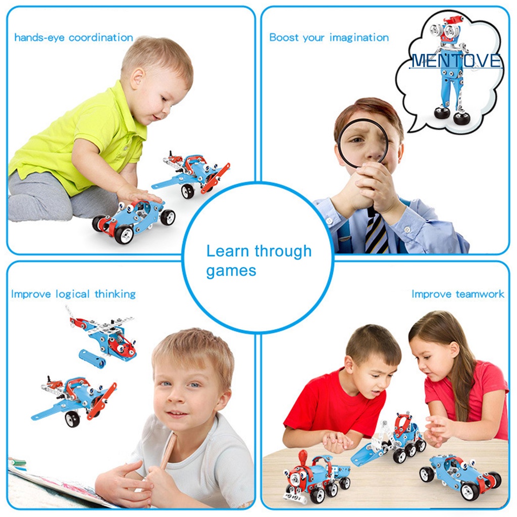 [MT] Set 143 Khối Xây Dựng Bằng Nhựa Nhận Diện Màu Sắc Tự Kích Thích Trí Thông Minh Cho Bé