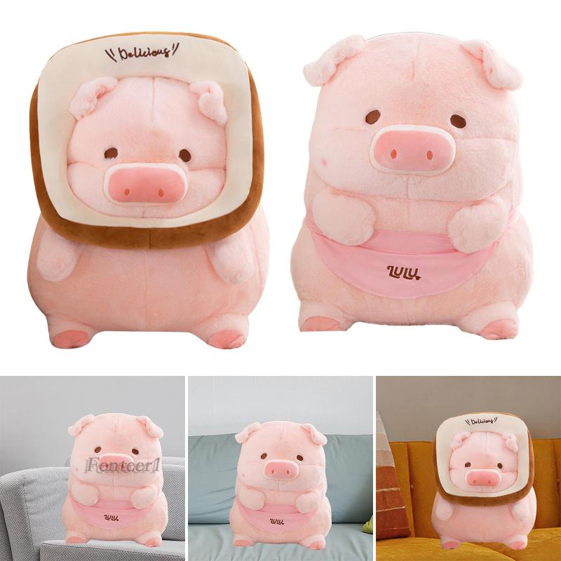 [Fenteer1] Đồ chơi nhồi bông Hình Chú Heo Sống Động Như Thật Cho Phòng Khách / Phòng Ngủ