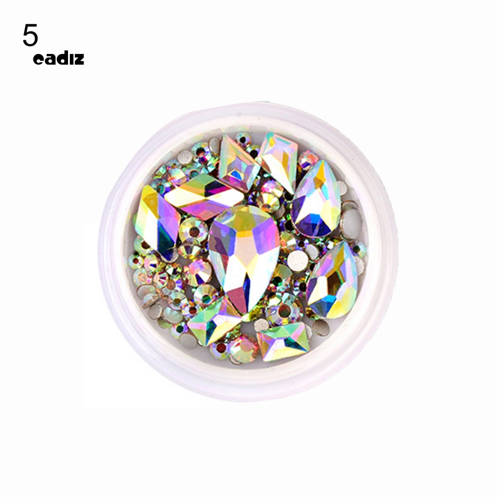 1 Hộp Hạt Cườm 3D Lấp Lánh Đính Móng Tay Thời Trang