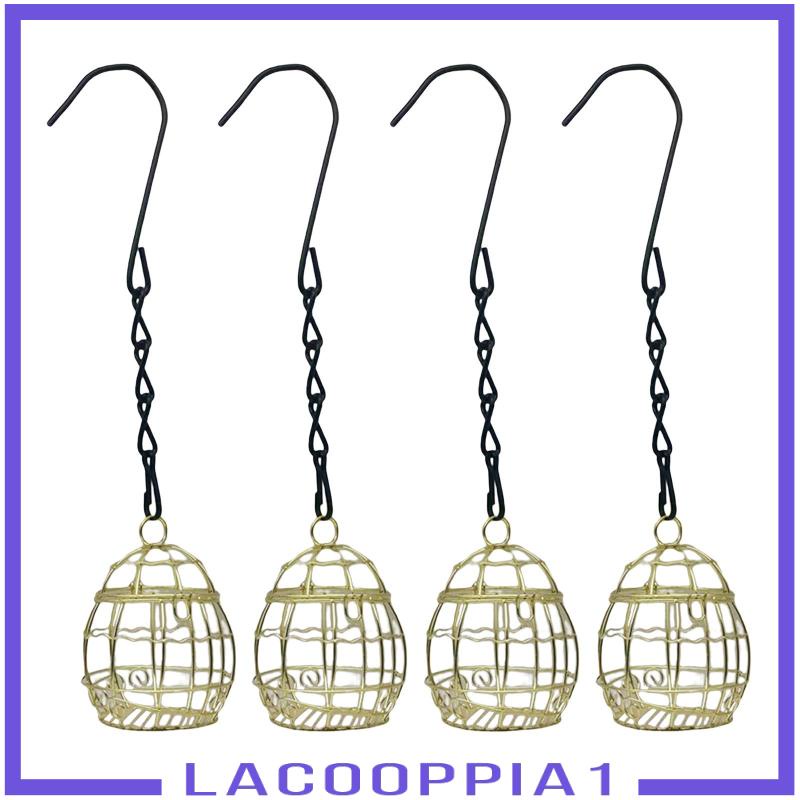 1 [Lacooppia1] Set 4 Rổ Đựng Thức Ăn Cho Chim Dễ Lau Chùi