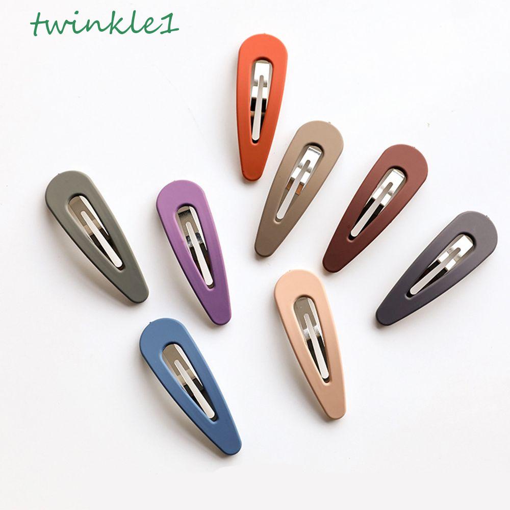 Kẹp Tóc Kim Loại Màu Trơn Thời Trang Cho Nữ