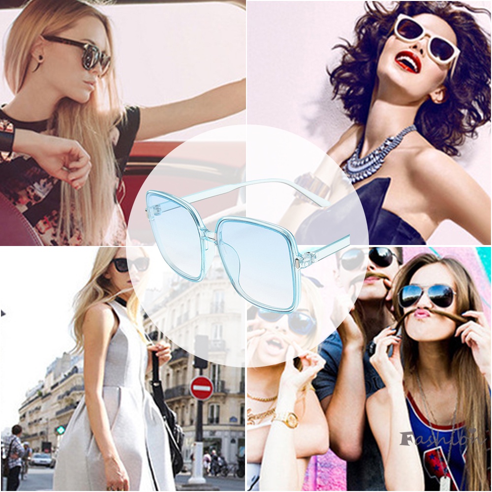 Kính Mát Chống Tia UV Kiểu Dáng Đơn Giản Hợp Thời Trang Cho Nữ