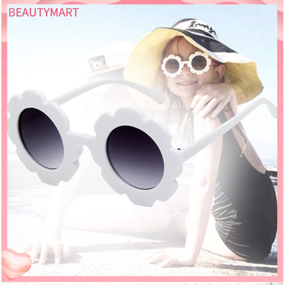 Kính Mát Phân Cực Chống Tia UV400 Tròng Tròng Họa Tiết Hoa Cho Bé Trai Và Gái