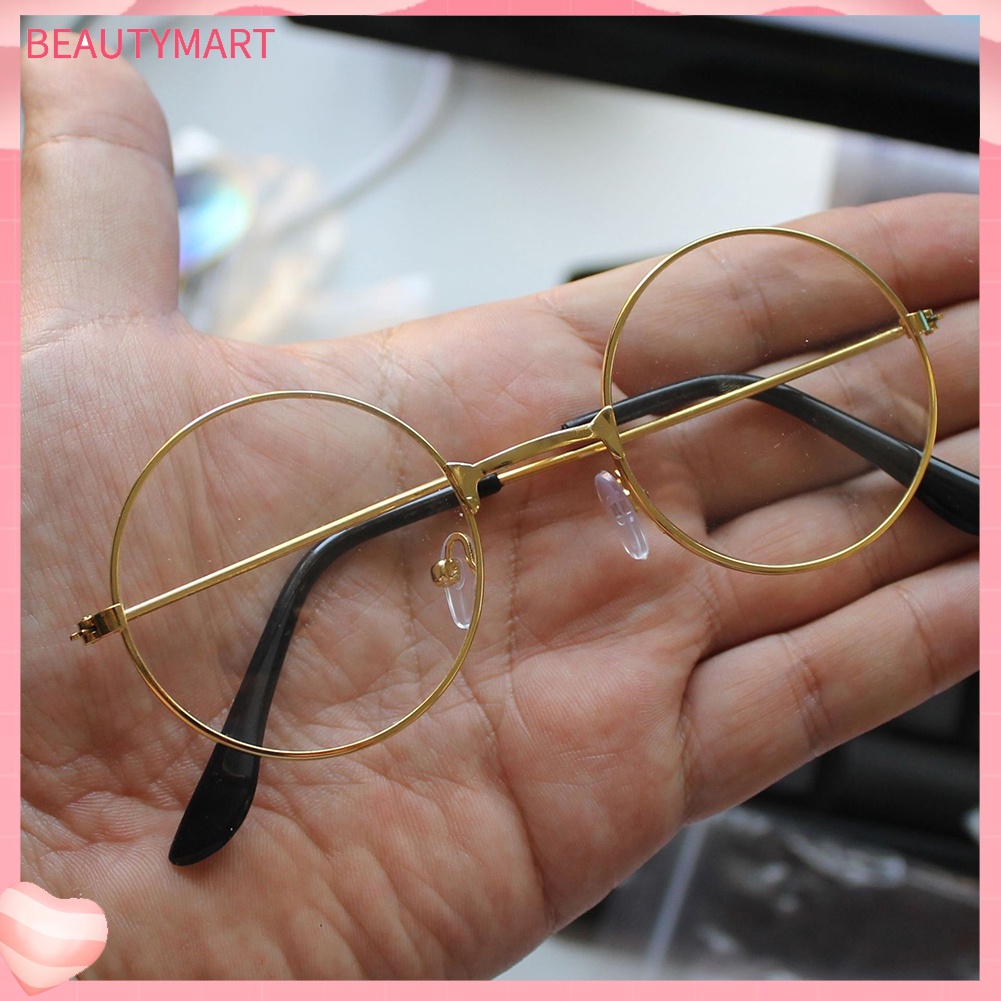 Kính Mát Tròn Gọng Kim Loại Chống Tia UV400 Dùng Làm Đạo Cụ Chụp Ảnh Cho Bé Sơ Sinh