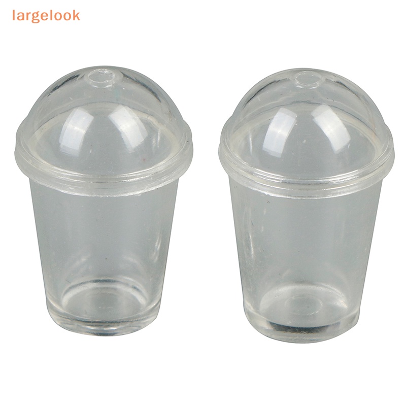 Set 2 Ly Trà Sữa mini Bằng Nhựa resin Tỉ Lệ 1: 12 Trang Trí Nhà Búp Bê