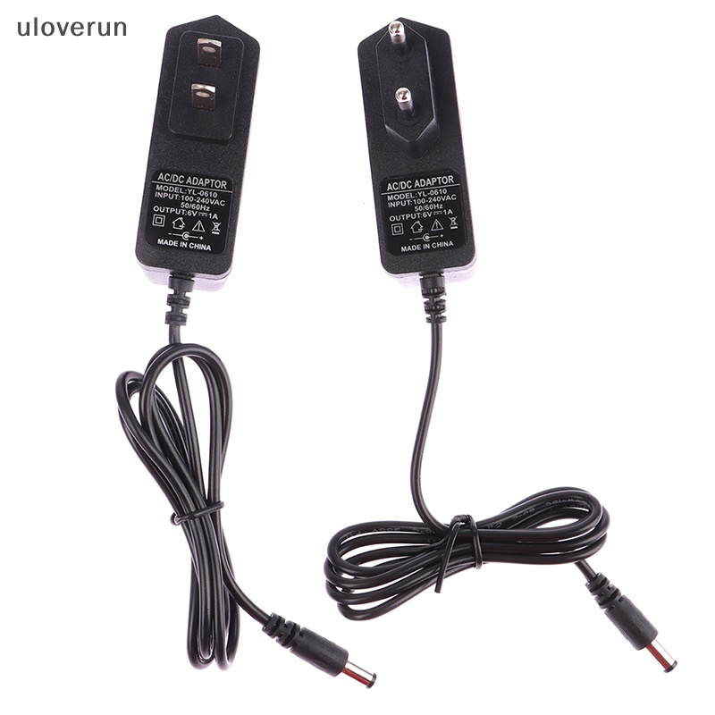 1 Dây Nguồn 6V1A AC 100V-240V DC 6V 1A 1000mA DC 5.5mm x 2.1mm vn