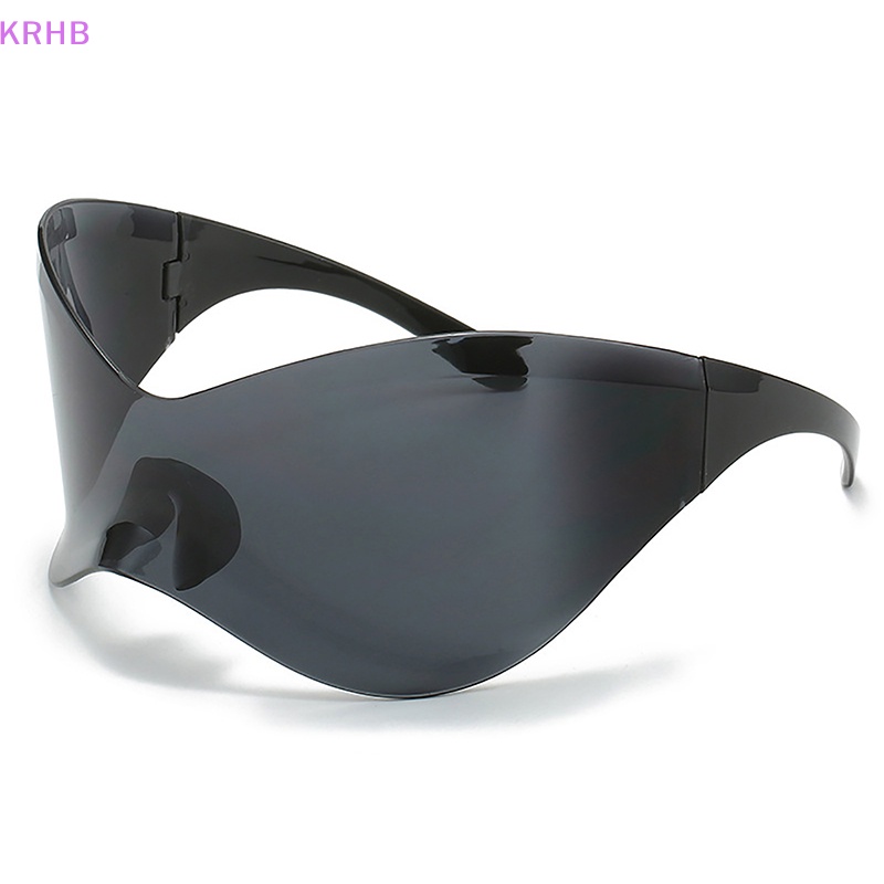 Kính Chống Nắng Không Vành Cỡ Lớn Y2K Phong Cách Hip Hop Cổ Điển Thời Trang Cho Nam Và Nữ Mới