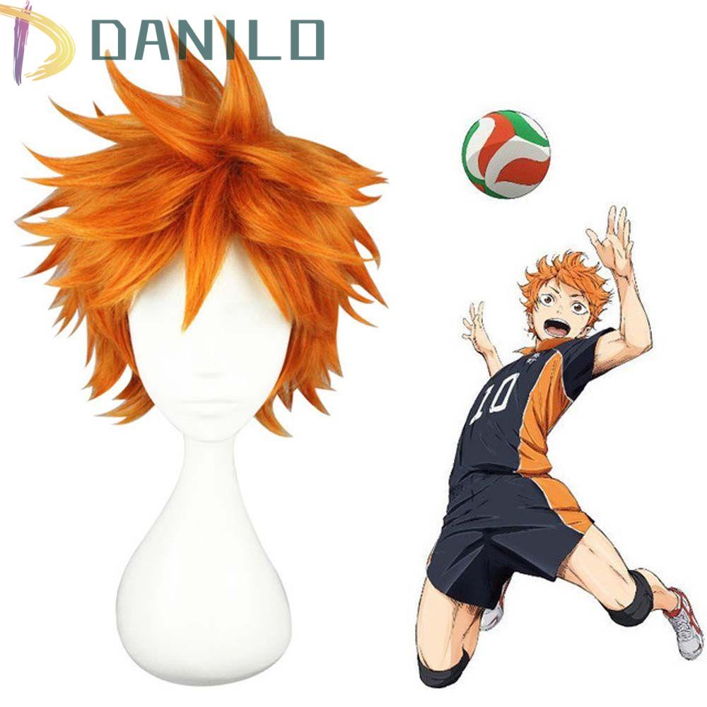 Tóc Giả DANILO Haikyuu Nhiều Lớp Màu Cam|Tóc Giả Sợi Tổng Hợp Kháng Nhiệt Hóa Trang Nhân Vật Anime