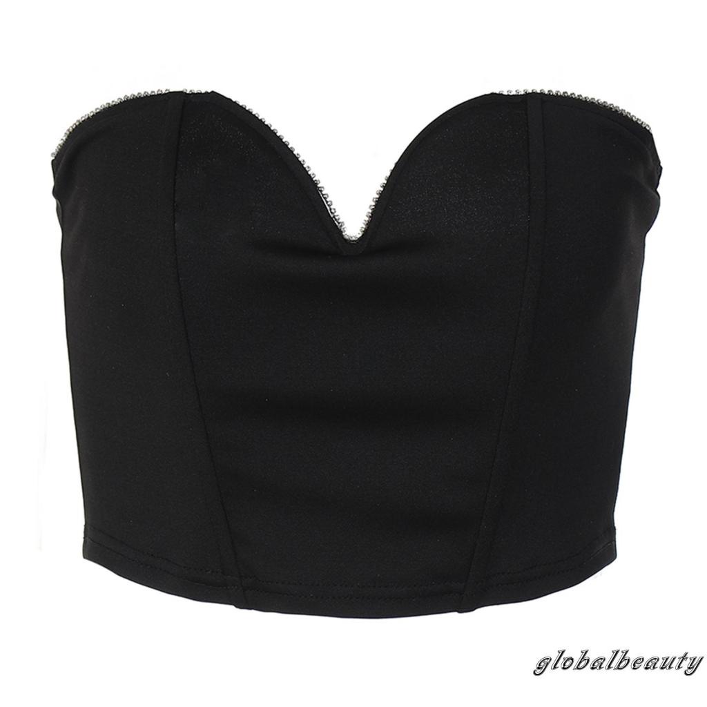 Áo Ống Cổ Chữ V Khoét Sâu Gợi Cảm Cho Nữ