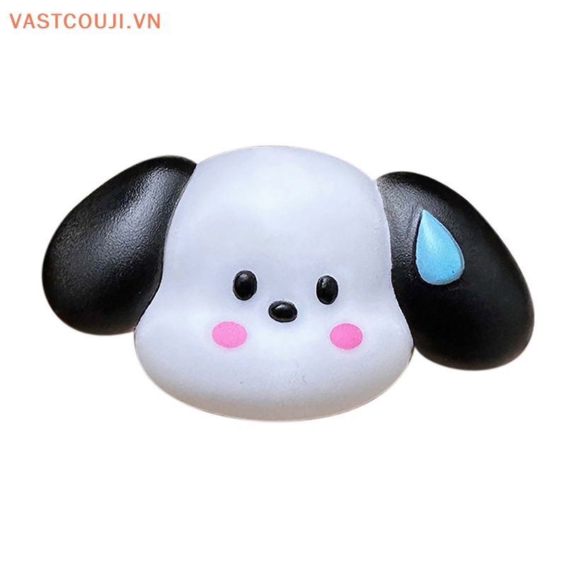 Miếng Dán Silicon Hình Chú Chó Hoạt Họa 3D Trang Trí Điện Thoại / Máy Tính / Cốc Nước / Dép / Đồ Chơi Trẻ Em DIY