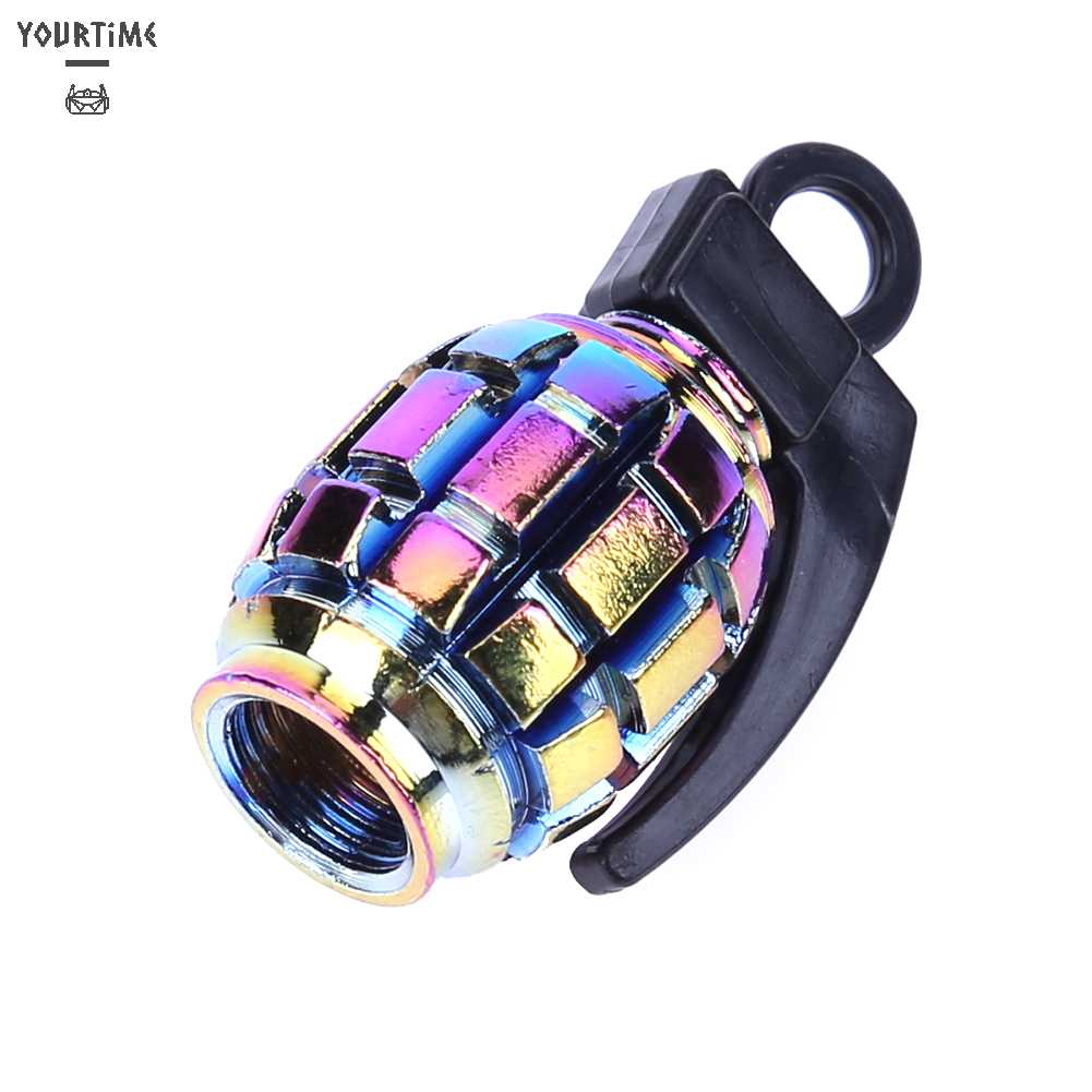 Bộ 4 Nắp Van Lốp Xe Màu Sắc Cầu Vồng