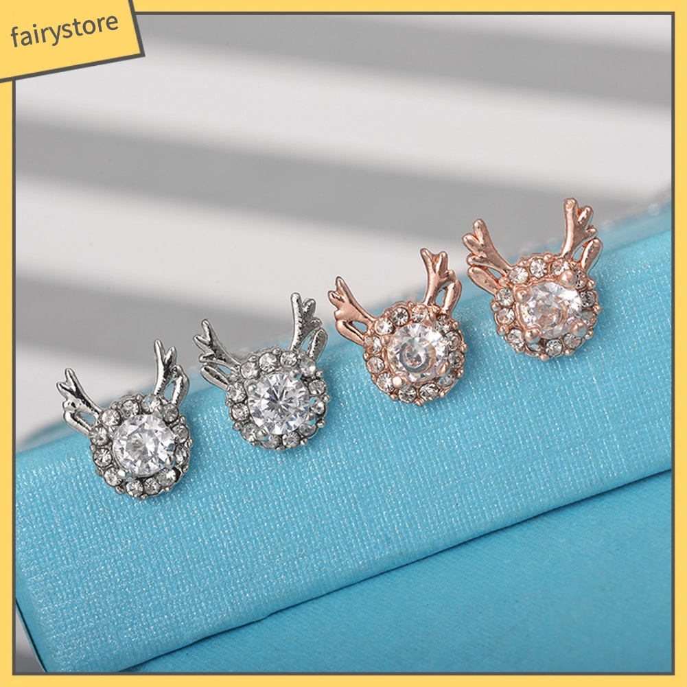 Bông Tai Hình Tuần Lộc Giáng Sinh Đáng Yêu Dành Cho Nữ