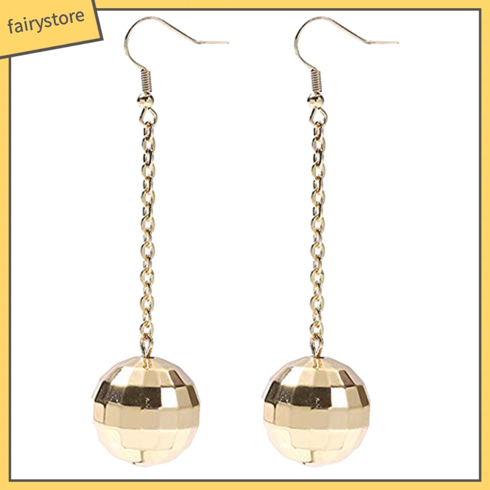 Bông Tai Chuỗi Dài Phối Bóng Tua Rua Thời Trang Cho Nữ