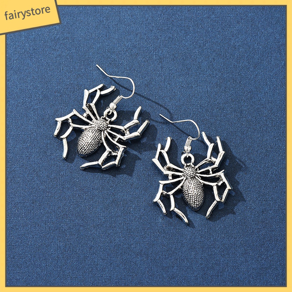 1 Đôi Bông Tai Hình Mạng Nhện Trang Trí Halloween Thời Trang