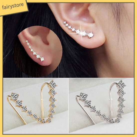Khuyên Tai Đính Đá Zircon Thời Trang Cho Nữ