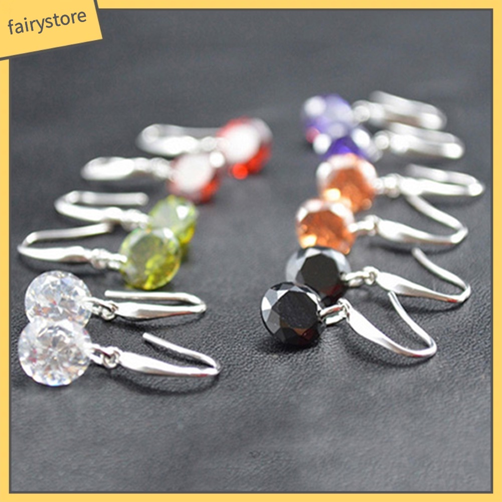 Bông Tai Mạ BạC ĐíNh Đá ThờI Trang