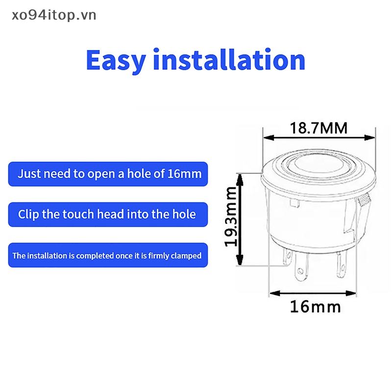 Công Tắc Cảm Ứng DC 5-24V Cho Dải Đèn LED / Tủ Quần Áo DIY
