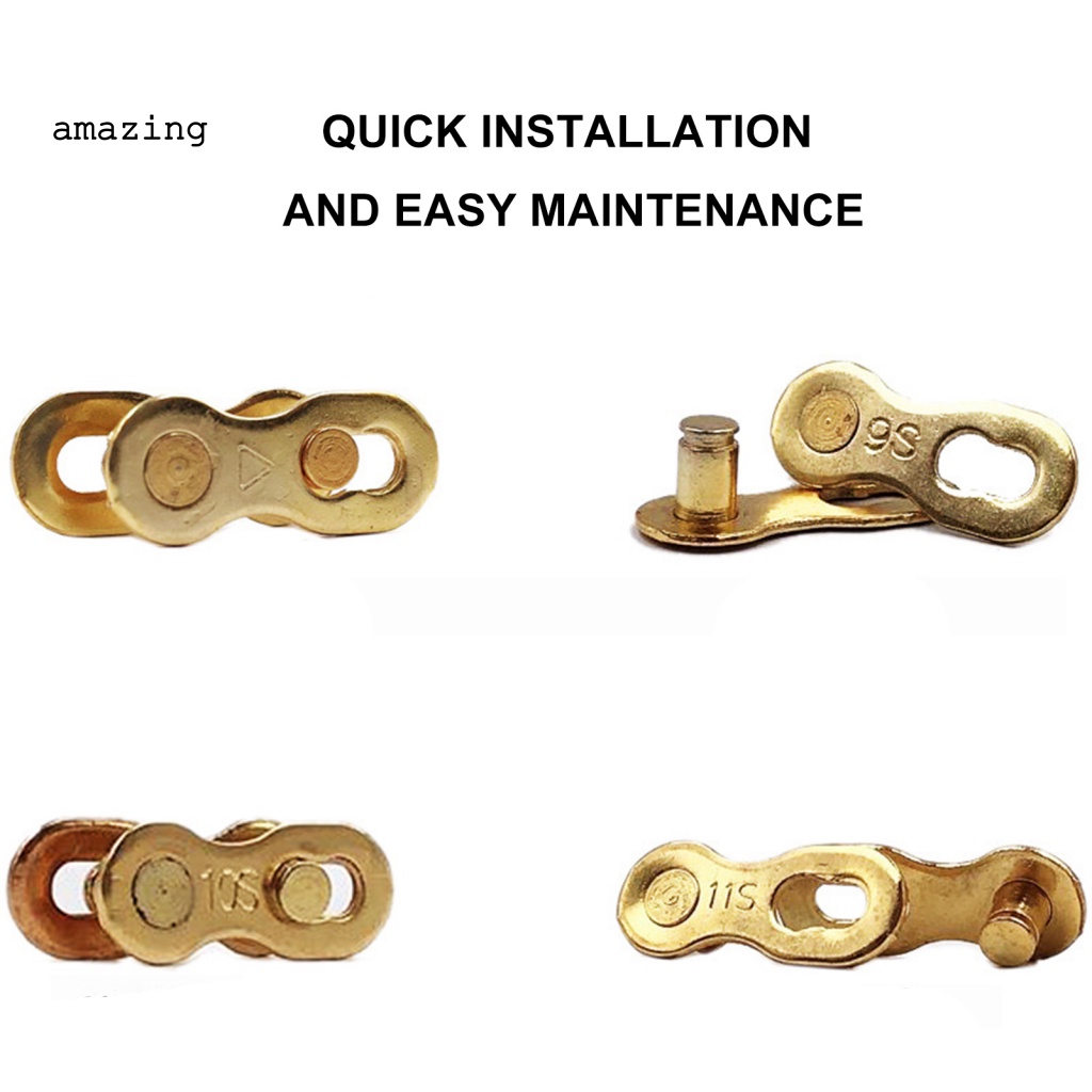 Bộ 2 Khóa Dây Sên Xe Đạp Leo Núi 6 / 7 / 8 / 9 / 10 / 11 Bằng Thép