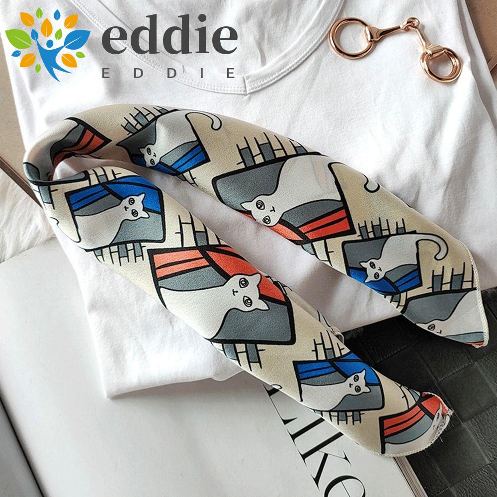 Khăn Quàng Cổ 26Ennie Bằng Lụa In Họa Tiết Hoa Thanh Lịch Cho Nữ