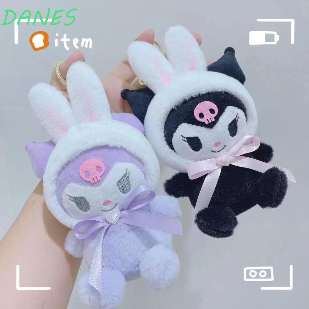 Móc Khóa Thỏ Nhồi Bông Kuromi 15cm Mềm Mại Đáng Yêu