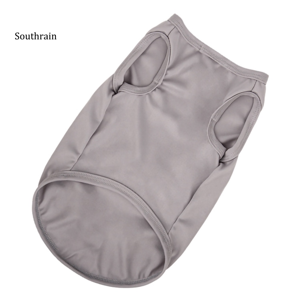 Áo Thun Cotton Co Giãn Cổ Tròn Màu Sắc Dành Cho Cún Cưng