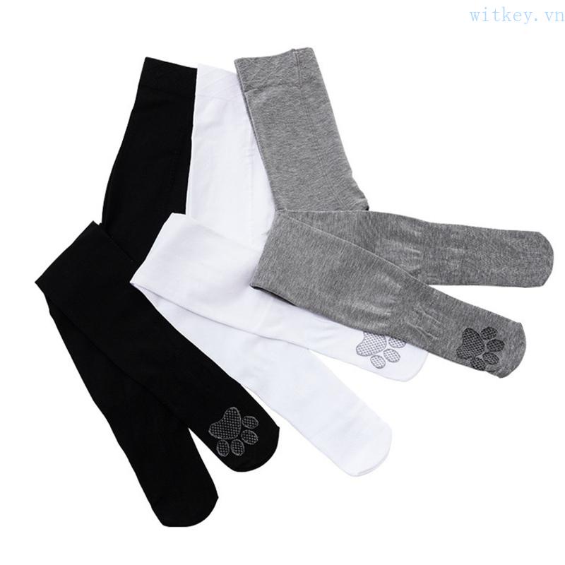 Quần Tất Co Giãn Hình Chân Mèo Hoạt Hình Đáng Yêu Dành Cho Bé Gái